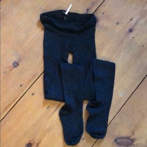 Free People Sparkle Black Knit Stocking